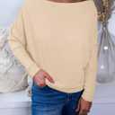 Okiwam Women's Fall Tops Cowl Neck Long Batwing Sleeve Shirts Oversized Tunic Dressy Casual Blouses 2026 Fashion Clothes (Beige, S)