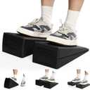 Yesland 3 Pcs Slant Board for Calf Stretching, 5 Adjustable Angles Foot Stretcher Incline Board, Non-Slip Foam Squat Wedge for Physical Therapy, Home Exercise