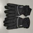 rivmount Winter Gloves with Waterproof/Touchscreen/Warm, Thermal Snow Glove for Cold Weather Running, Ski, Cycling, Women Men (Medium, Peat Black)