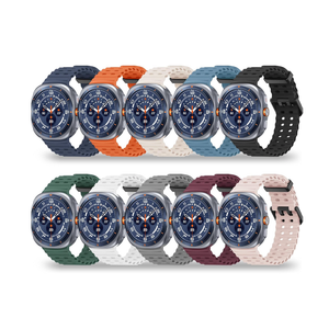 10 Pack Band Compatible with Samsung Galaxy Watch 8 44mm 40mm/Galaxy Watch 8 Classic 46mm/Galaxy Watch Ultra 47mm Band for Men Women, No Gap Soft Silicone Sport Ocean Replacement Strap