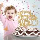 2 x Cutest Pumpkin in the Patch Cake Topper, Fall Pumpkin Birthday Decorations, Little Pumpkin Themed Baby Shower/Gender Reveal Party Decorations