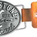 Changes Yellowstone Dutton Ranch Y Logo Established 1886 Kevin stner Belt Buckle 66-57, Silver