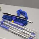 Window Cleaner Squeegee Kit - 2.38M (94inch) Cleaning Equipment with Long Handle 3 in 1 Extendable Window Cleaning Tool for High Windows, Glass, Home, Wall and Car