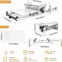 51.18"×22.44" Electric Foldable Dough Sheeter Roller Machine for Bakery