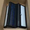 BAXIA TECHNOLOGY Solar Lights Outdoor Waterproof, 100 LED Solar Motion Sensor Lights with Wide Angle Super Bright Security Solar Wall Lights for Garden, Fence, Front Door, Yard, [2 Pack]