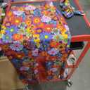 Haull 7 Pcs 60s 70s Disco Hippie Outfits for Women Halloween Costume Set Boho Flared Pants Fringe Vest Peace Sign (Small)