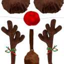 Red Co. Reindeer Antlers Christmas Kit Products (Full Kit with Ear Mirror Covers)