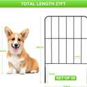 Decorative Garden Fence 25 Pack, Total 27ft (L) x 24in (H) Rustproof Metal Wire Fencing