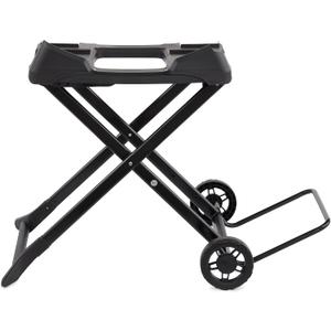 Weber Q Portable Cart Folding Grill Cart with Wheels for OnTheGo Cooking, AllTerrain with Secure Strap, Upright Lock Indicator & Durable Wheels