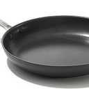 OXO Enhanced 10" Frying Pan Skillet, PFAS-Free Ceramic Nonstick, Durable Hard Anodized Cookware, Scratch Resistant, Stainless Steel Handle, Good Grips, Dishwasher Safe, Oven safe, Black