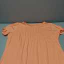 AURUZA Womens T Shirts, Short Sleeve Tops Dressy Casual Pleated Summer Shirts Scoop Neck Tshirts Tunic Tops Fashion (XX-Large, Coral)