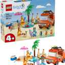 LEGO Bluey: Blueys Beach & Family Car Trip - Toddler Learning Toy for Kids 4+ - Includes Bluey, Bingo, and Mum Minifigures - Birthday Gift for Boys and Girls, Ages 4+ - 11202