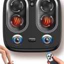 Shiatsu Foot Massager with Heat & Vibration Deep Kneading Foot Massager for Plantar Fasciitis, Neuropathy, Circulation, Electric Feet Massager Machine for Women Men, Relax for Home Office Use