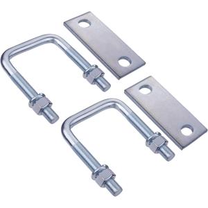 Leaf Spring Clamp Kit Fits Leaf Springs Up To 2.5 Wide, Locks Leaf Springs Together For Stabilizing,Provides Better Control of Axle Torque pack of2