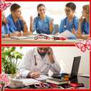 Ctosree 126 Pcs 60 Sets Red Ribbon Week Supplies Bulk Include Red Ribbon Week Bracelets with Pledge Cards and Pen Drug Free Awareness for Anti Bullying Campaigns Teacher Office Public Charity Activity