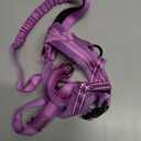 Lukovee No Pull Dog Harness and Leash Set, Soft Padded Small Dog Harness, Neck & Chest Adjustable Reflective Vest Puppy Harness with 4ft Lightweight Anti-Twist Dog Leash for Small Dogs (S, Purple)