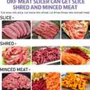 OKF Meat Cutter Machine, 850W Commercial Meat Slicer, 330LB/H Stainless Steel Meat Slicer Machine, Meat Slicer for Boneless Pork Chicken Fish, Detachable Blade Meat Cutter (Meat thickness: 5mm)