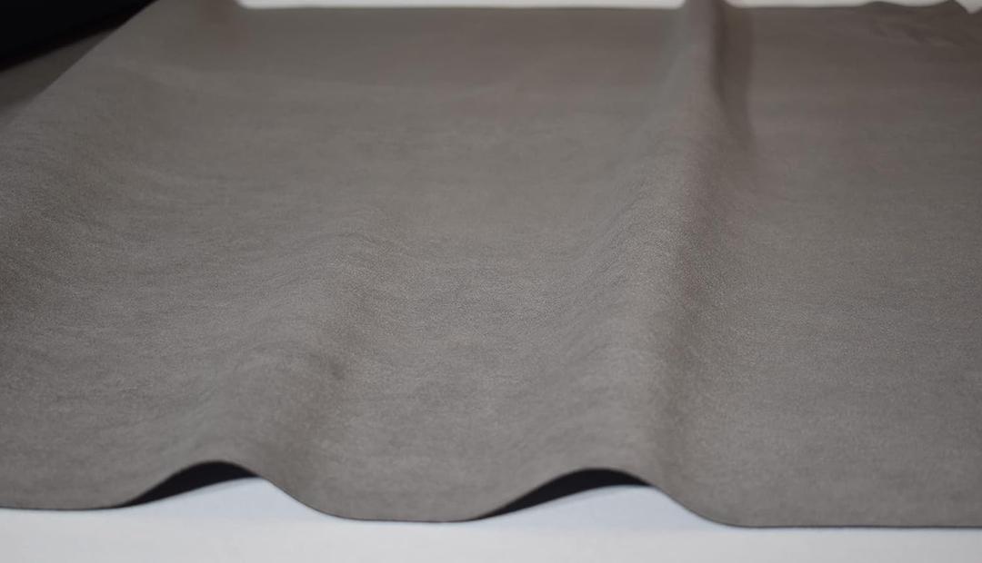 Faux Suede Upholstery Fabric-Gray-by The Yard