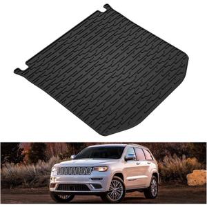 KIWI MASTER Cargo Mat for 2011-2021 Jeep Grand Cherokee, OEM Replacement 82212085, Custom Fit All Weather Rear Cargo Liner, Heavy Duty TPE Tray Trunk Mat, Black