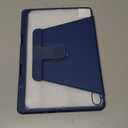 JETech Rotating Case for Samsung Galaxy Tab S11 with S Pen Holder, 360 Degree Rotation Protective Stand Cover Clear Back, Auto Wake/Sleep (Navy)