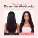 VODANA Professional GlamWave Ceramic Curling Iron, Long-Lasting Natural Curls, Instant Heat, Hair Curler, Curling Wand (1.4 inch, Ivory)