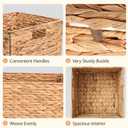 12In Foldable Wicker Baskets Cube Storage 4 Pack for Cube Shelves