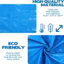 16x32 FT Oval Pool Cover for Above Ground Pools, Solar Oval Pool Cover Protector with Drawstring for Cold and UV Resistant, Dustproof -All-Weather Protection(Cover Size:19 x 35.4 FT)