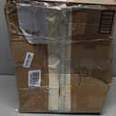 TUTOTAK Bar Cart, Serving Cart for Home, Microwave Cart, Drink Cart, Mobile Kitchen Shelf with Wine Rack and Glass Holder, Rolling Beverage Cart, White BC01BW031