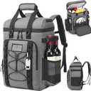 Tactical Cooler Backpack - 42 Cans Backpack Coolers Insulated Leak Proof for Men & Women, Soft Cooler Insulated Backpack for Lunch, Work, Camping, Hiking, Picnic, Beach & Travel