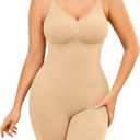 Shapewear Tummy Control BodySuit Seamless Body Shaper Butt Lift Full Body Suit (XL)