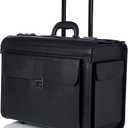 Alpine Swiss Rolling 17" Laptop Briefcase on Wheels Attache Lawyers Case Legal Size