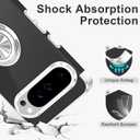 Tnarru Designed for Google Pixel 10/Pixel 10 Pro Clear Case with Stand [Magnetic Ring Holder Kickstand] Soft TPU Bumper Non-Yellowing Anti-Scratch Slim for Google Pixel 10/10 Pro Case Silver