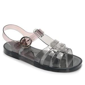 Toddler Sandals Jelly Shoes Girls Unisex Boy Flat Retro Slides Clear Kids Water Slippers Slingback Summer Beach Size 37 Adjustable Buckle Glitter Dress Soft