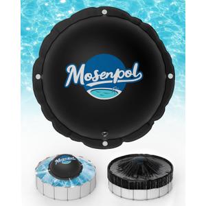 Pool Pillows for Above Ground Pools 15 FT Round, Heavy Duty Winter Pool Pillow for Winterizing - 0.5mm Thick PVC, Reduce Ice Pressure & Pool Cover Support, Black