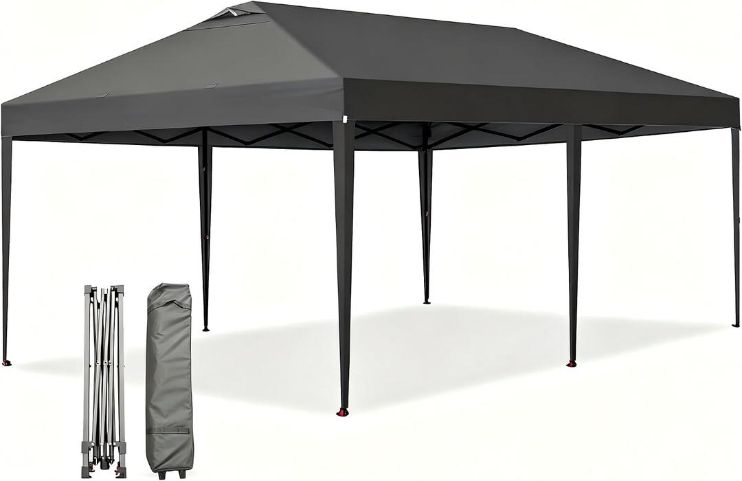 Garvee 10x20ft Pop Up Canopy Tent, Heavy Duty Outdoor Instant Gazebo