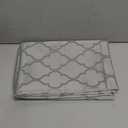 Jacquard Tablecloth Flower Pattern Polyester Table Cloth Spill Proof Dust-Proof Wrinkle Resistant Table Cover for Kitchen Dining Tabletop Decoration (Rectangle/Oblong, 52" x 70" (4-6 Seats),Gray) (Grey)