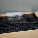 Ulif M2 Wall Mounted Closet System, Clothes Rack Mounted onto the Wall with 4 Expandable Hanger Rods and 5 Metal Shelves, Clothing Organizer Storage in (70.8-102.3)" L x 14.5" D x 71.2" H, Black