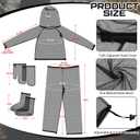 2 Sets Mosquito Net Suit Tick Net Pants Jacket Mittens and Socks Insect Proof Body Clothing Outdoor Hunting Camping Climbing