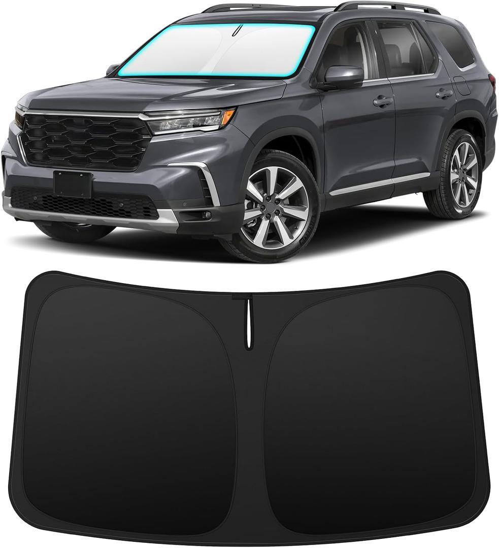 INSAUTO Custom Fit Windshield Sun Shade Accessories for Honda Pilot 2016-2026, Foldable Front Window Sunshade, UV & Heat Reflector, Keeps Interior Cool, Includes Storage Bag
