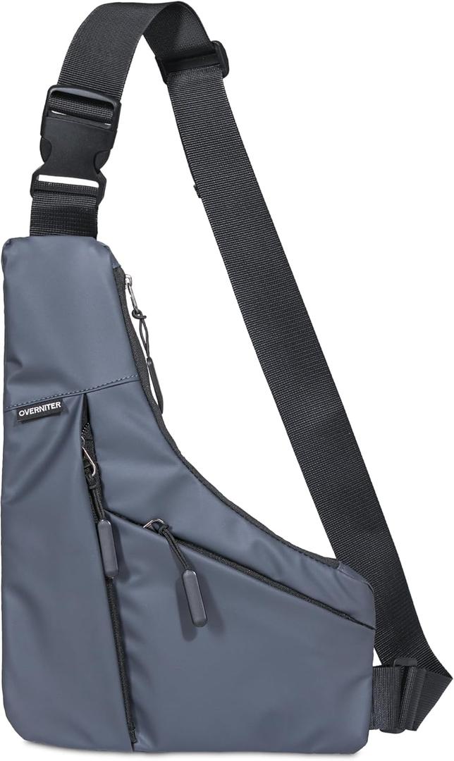 Crossbody Bag - Travel/Sport/Play - Comfortable, Lightweight, Water-Resistant - Everyday Must Have and Travel Essential (Gray)