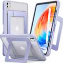 TORRAS Ostand K1 Guardian for iPad Pro 11 inch Case 2025 M5 & 2024 M4, Ultra Stable Stand, Multiple Adjustable Viewing Angles, Slim Protective Kickstand iPad Pro 11 Case with Pencil Holder, Purple