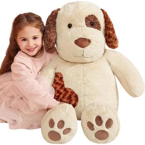 IKASA Giant Dog Labrador Stuffed Animal Plush Toys,Puppy Soft Toy Large Cute Huge Jumbo Big Size Plushie,Gifts for Kids (30 inches, Light Brown)