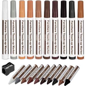 Furniture Repair Kit Wood Markers Wax Sticks, for Stains, Scratches, Wood Floors, Tables, Desks, Carpenters, Bedposts, Touch Ups, and Cover Ups (21)