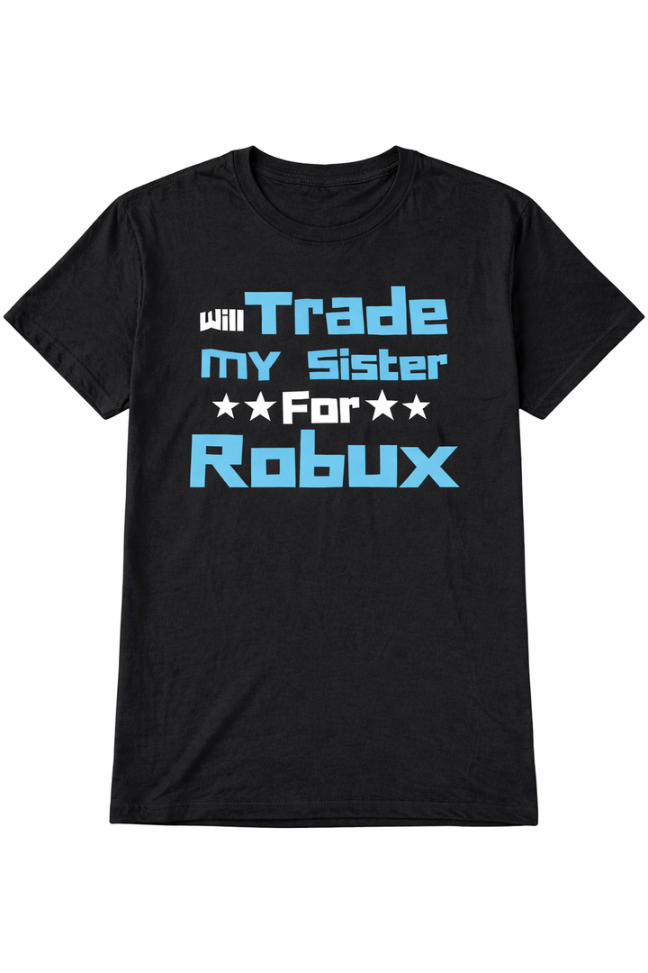 Child's Black T-shirt Size Large, Black