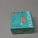 AMDTU E12 Chandelier Light Bulbs 40 Watt 2000K Soft Yellow, Ultra-Thin Spiral Filament Dimmable Led Edison Warm Light Bulbs Candelabra, Ceiling Fan Candle Amber Light Bulb, T25 E12 Bulb 4W, 6 Pack