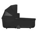 Cybex Balios Cot S Lux Baby Bassinet - Integrated Easy-Carry Handle, Sun Canopy & Spacious, Cozy Interior, Compatible with Cybex Balios S Lux Stroller, Moon Black