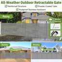 48" Tall x 180" Extra Long Outdoor Retractable Fence, All-Weather Resistant