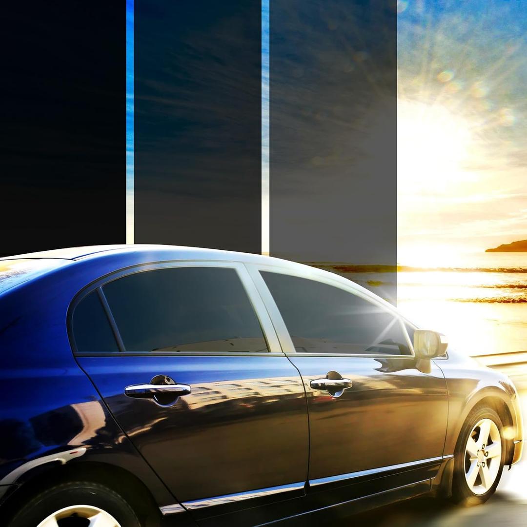 Window Tint Car 15% VLT, 20" x20' Ceramic Window Roll for Privacy Sun & Glare Protection UV Heat Blocking, Scratch Resistant 5-Layer