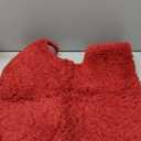 MIULEE Red Toilet Rugs U-Shaped， Soft Absorbent Microfiber Bathroom Rugs Non Slip Quick Dry Fluffy Contour Bath Mats for Toilet Base Bathroom Floor, Machine Washable, 20x24 Inch