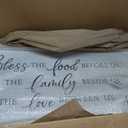 comurdyo Bless the Food Before Us Wall Decor Sign 40" X 15" Wood